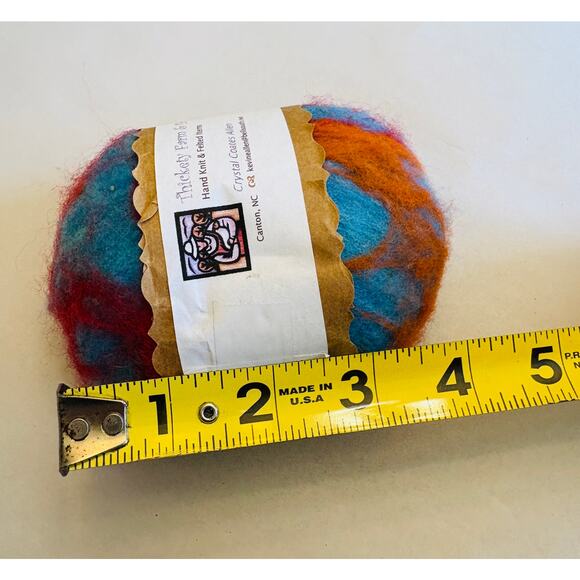 Handmade Asheville NC Felted Soap in a Sweater - Vanilla Cinnamon - Picture 3 of 6